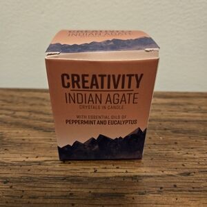 Creativity Indian Agate Candle with Essential Oils